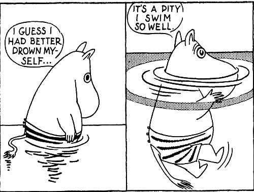Moomins understand my need to have a cute wholesome exterior while being perpetually depressed on the inside 