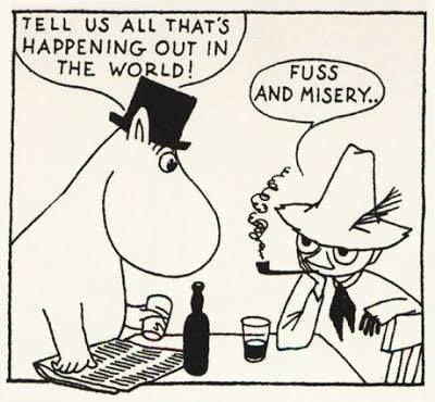 Moomins understand my need to have a cute wholesome exterior while being perpetually depressed on the inside 