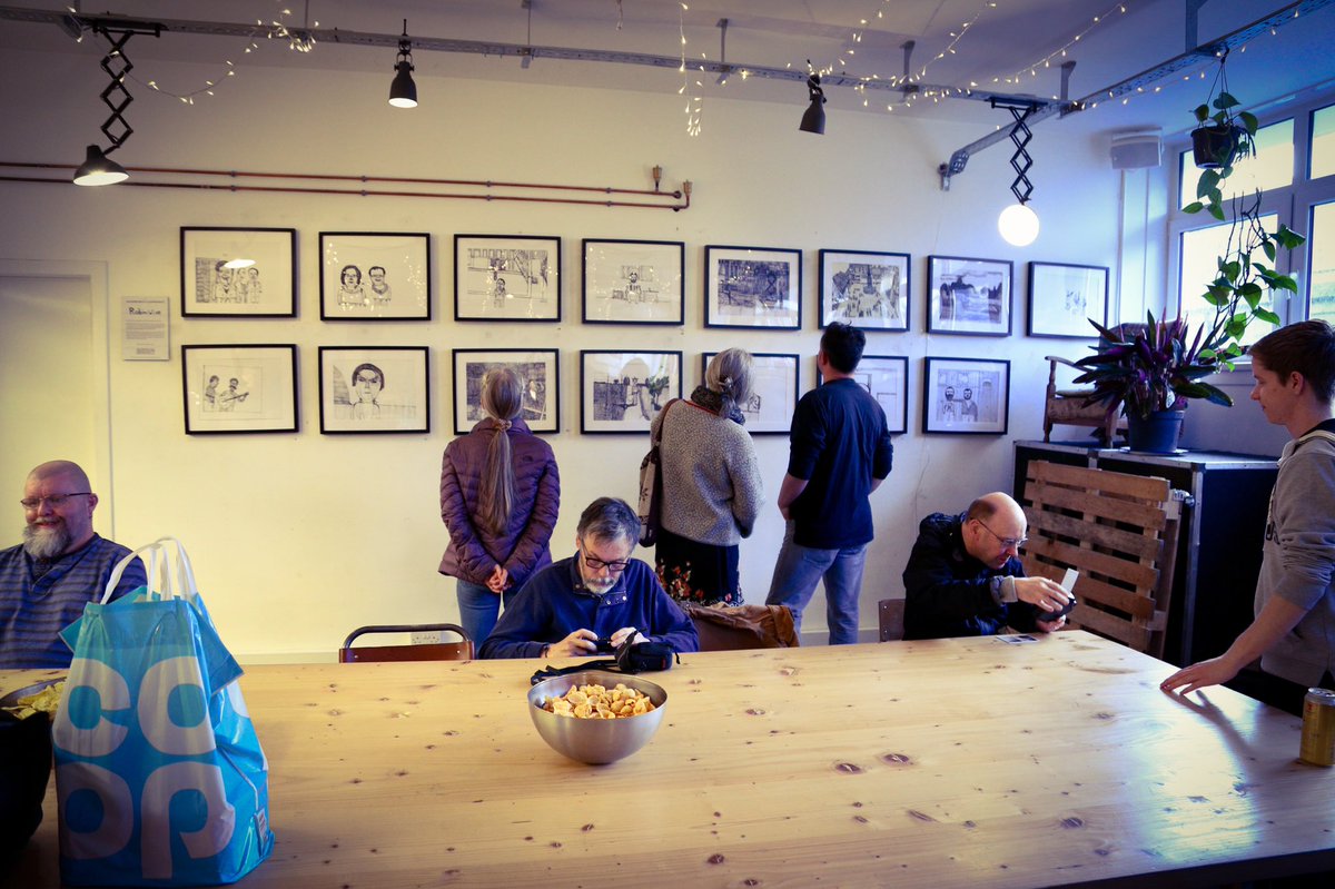 Thanks to all those who came to Robin’s art exhibition in <a href="/FoodstoryCoffee/">Foodstory</a> yesterday, we had a great time.

His pictures are still up till Monday, so please feel free to go and visit.