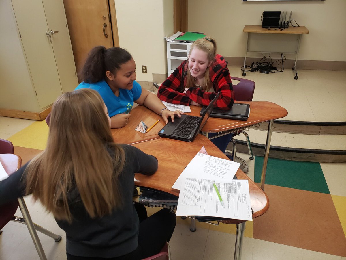 NorthSDMF's tweet photo. Our hardworking 7th grade Social Studies students utilized their @googlechrome books to compete against each other in @baamboozle - reviewing for Tier 2 and Tier 3 vocabulary words for @ThinkCERCA!  #nmsrocks #fallspride https://t.co/XTXrVgOJUp