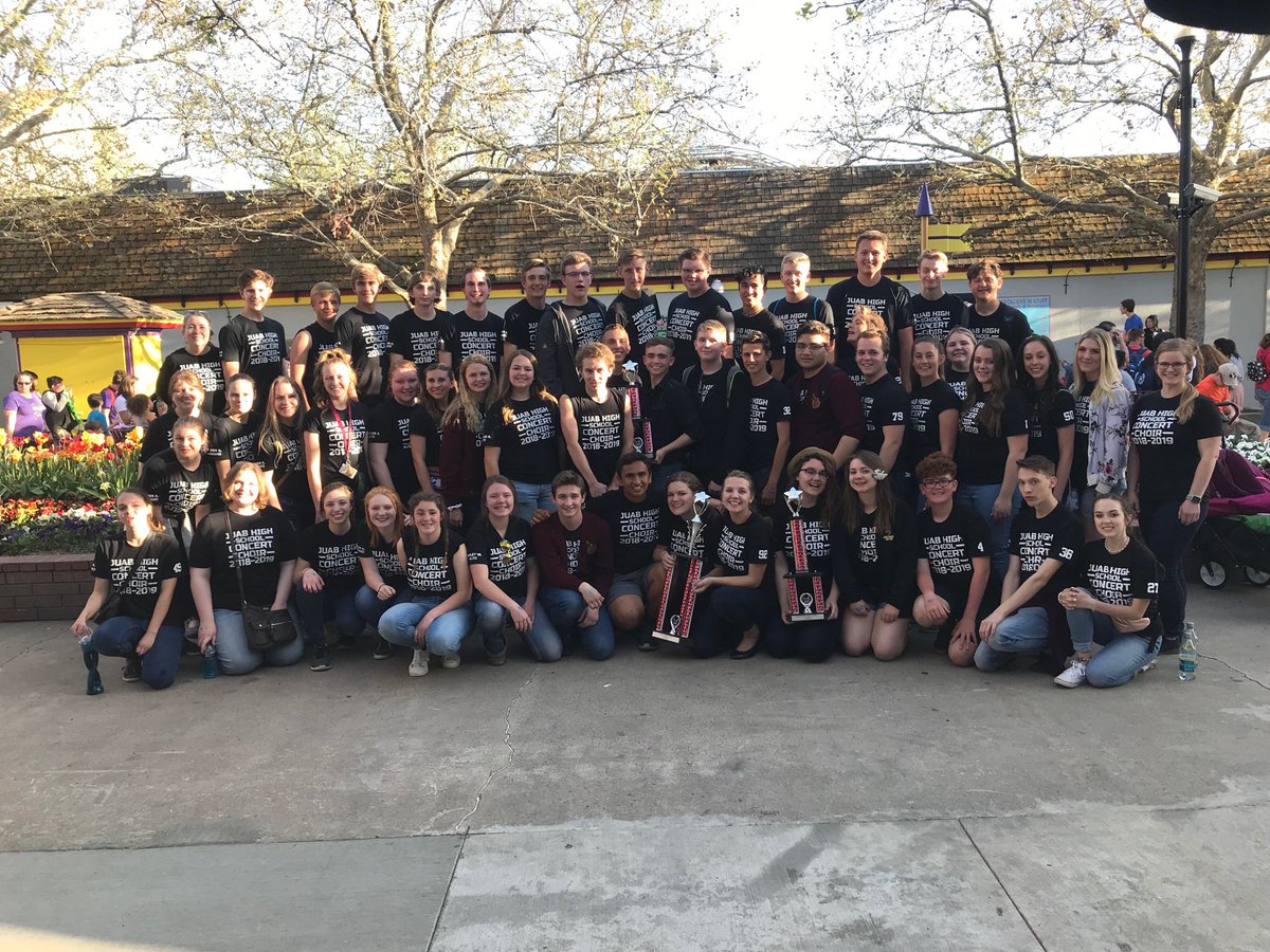 SraMmeDavis's tweet photo. Juab Concert Choir and Madrigals receive straight superior ratings at Music in the Parks today, sweeping 1st and 2nd place and taking best overall choir award! #JuabWaspsSing https://t.co/On8zUhce2D