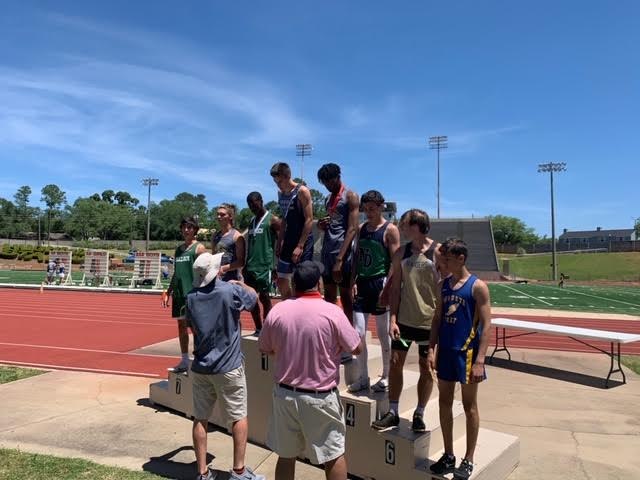 NDAcademyGA's tweet photo. A big congratulations to Jr. Joey Pizzarelli on his 4th place finish in the 300M Hurdles at the @GISA_Athletics State Track meet! That is a great accomplishment! We are proud of you Joey! #IrishWolfhounds https://t.co/EPNFAZnJBd