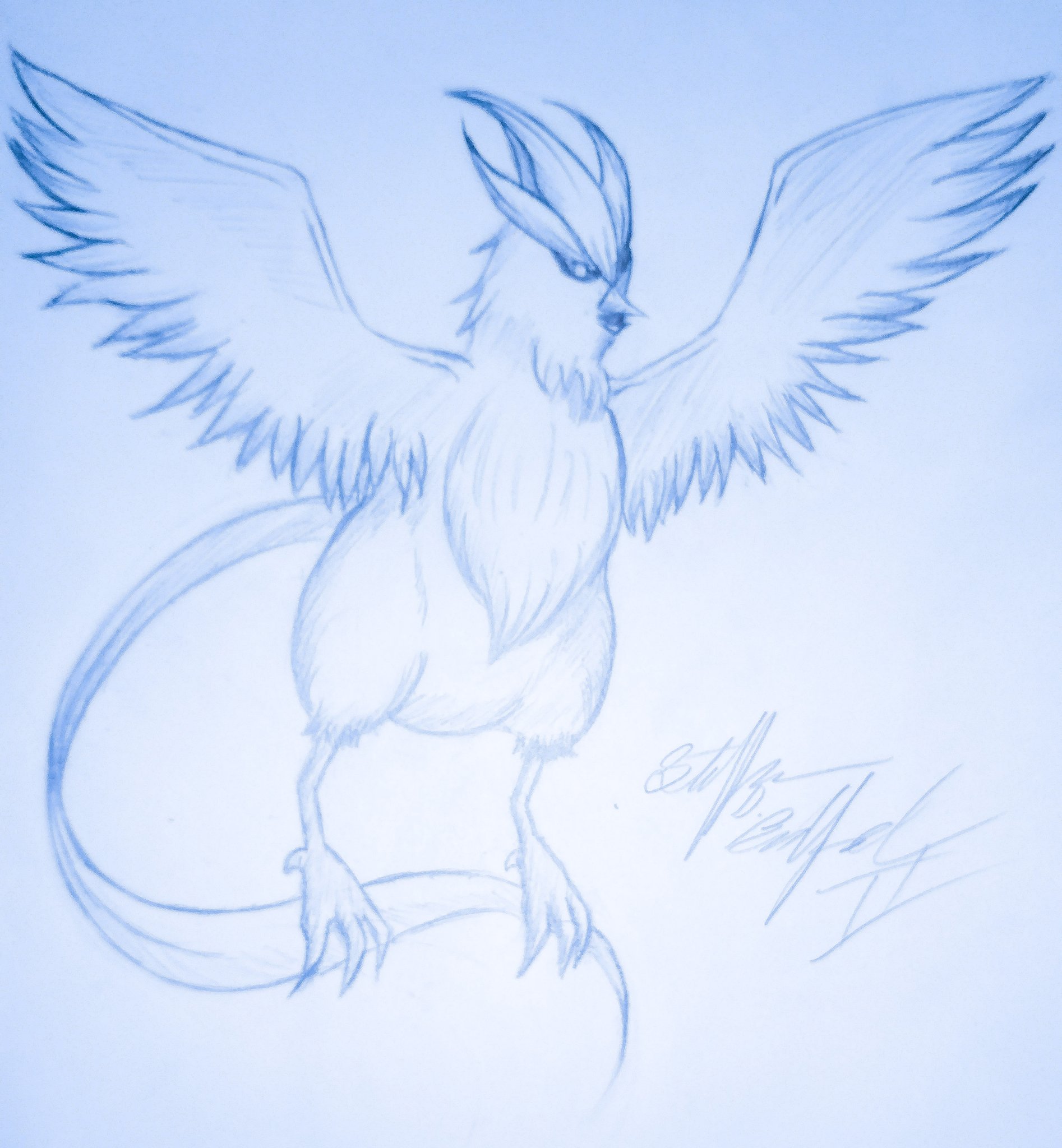 How to draw Articuno (Pokemon) 