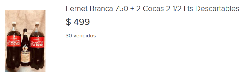 Y para el final, el que más me llegó al corazón, como a todos los Cordobeses. $500 mangos el ferné más dos cocas! MMLPQTP! Recibo sugerencias para sumar al hilo. Saludos!