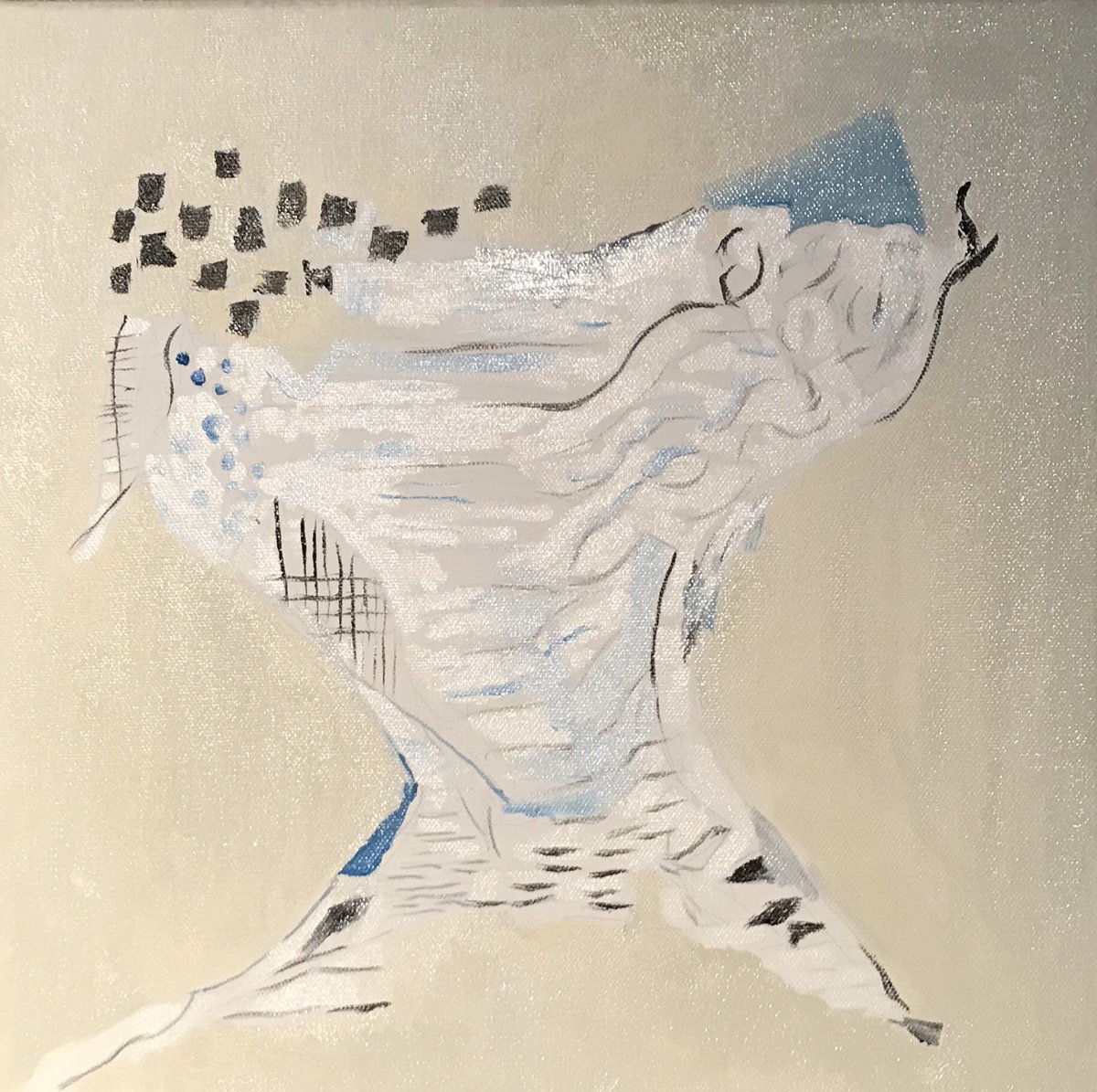 First moment of full coverage. This is about 2 hrs of work and I will invest about 10 - 40 more. After 20 years of painting I am always amazed at the how many excuses I have to not get started 🖼🎨 #oilpainting #mentalfitness #abstractexpressionism #MusicIsLife