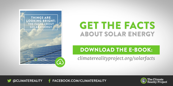 ClimateReality's tweet photo. When there’s a huge solar energy spill, it’s just called a nice day. Get the facts about #Solar Energy https://t.co/qKRL3odGY8 https://t.co/MLQ9nmzfJT