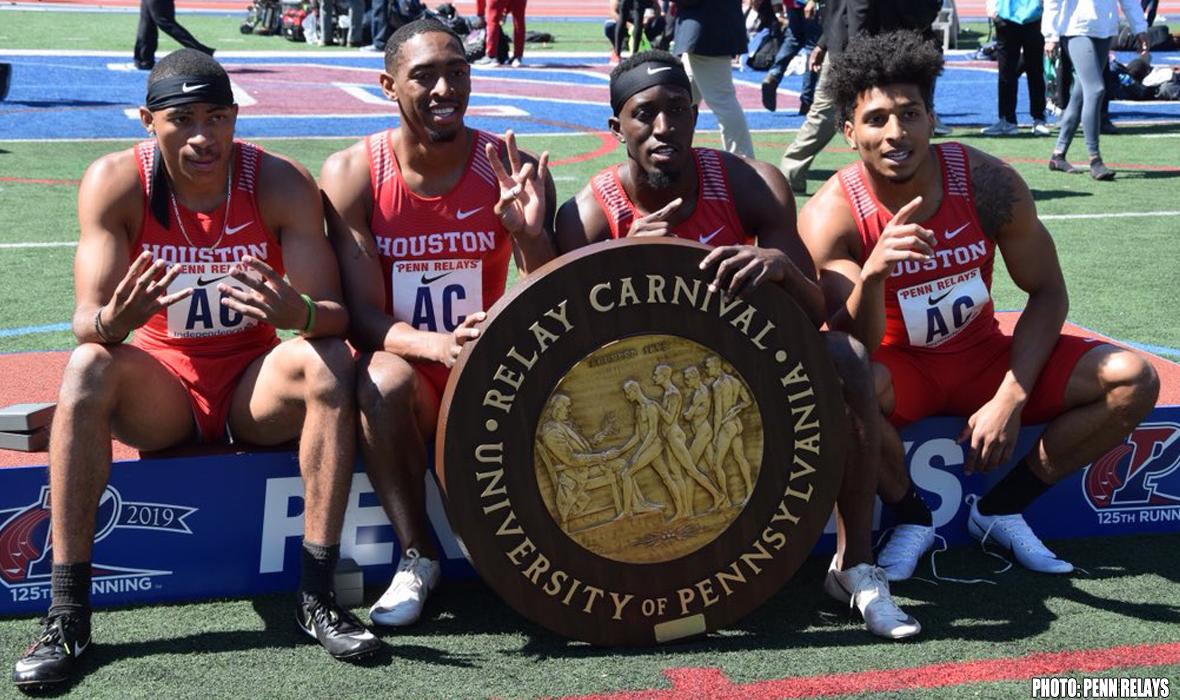 DID YOU KNOW: Only 5 programs had swept the men's sprint relays in the 125-year history of the <a href="/pennrelays/">Penn Relays</a> before this weekend.

Well, make it six.

<a href="/UHCougarTF/">#HTownSpeedCity</a> won wheels in the 4x100, 4x200 &amp; the 4x400 at #PennRelays125!

MORE - bit.ly/2Wcg6Zo