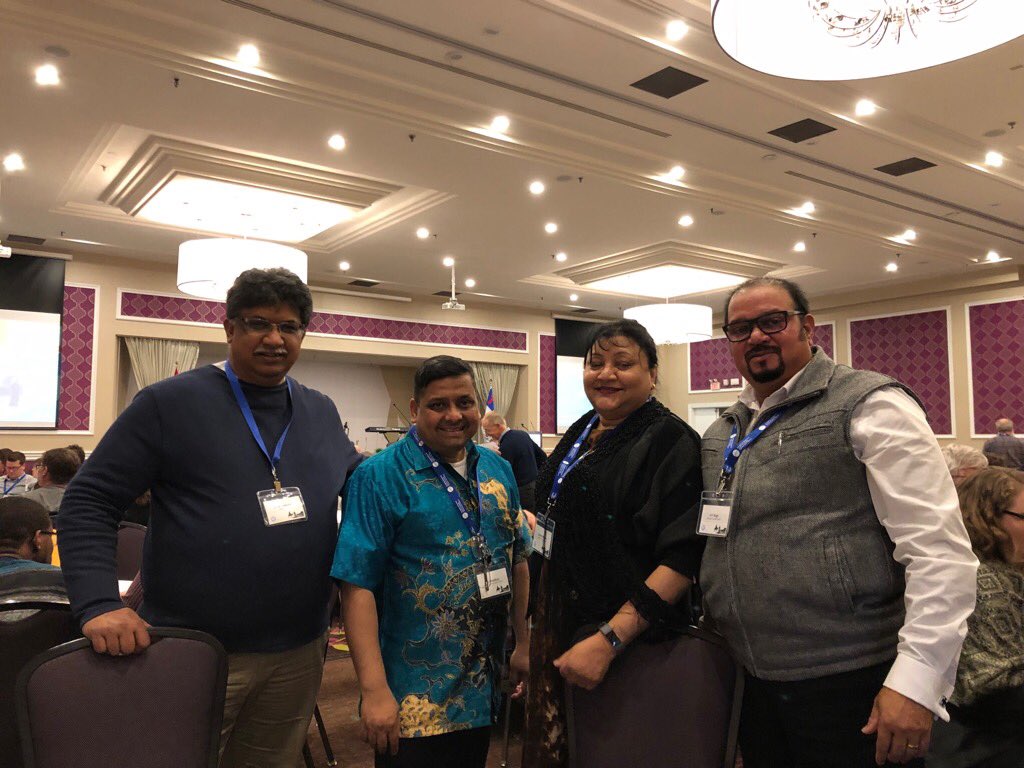 cjayanta's tweet photo. @EMCofCanada blessed to be at the #EMCCAssembly19 The South Asian Canadian Contingent https://t.co/16iLTPMidX