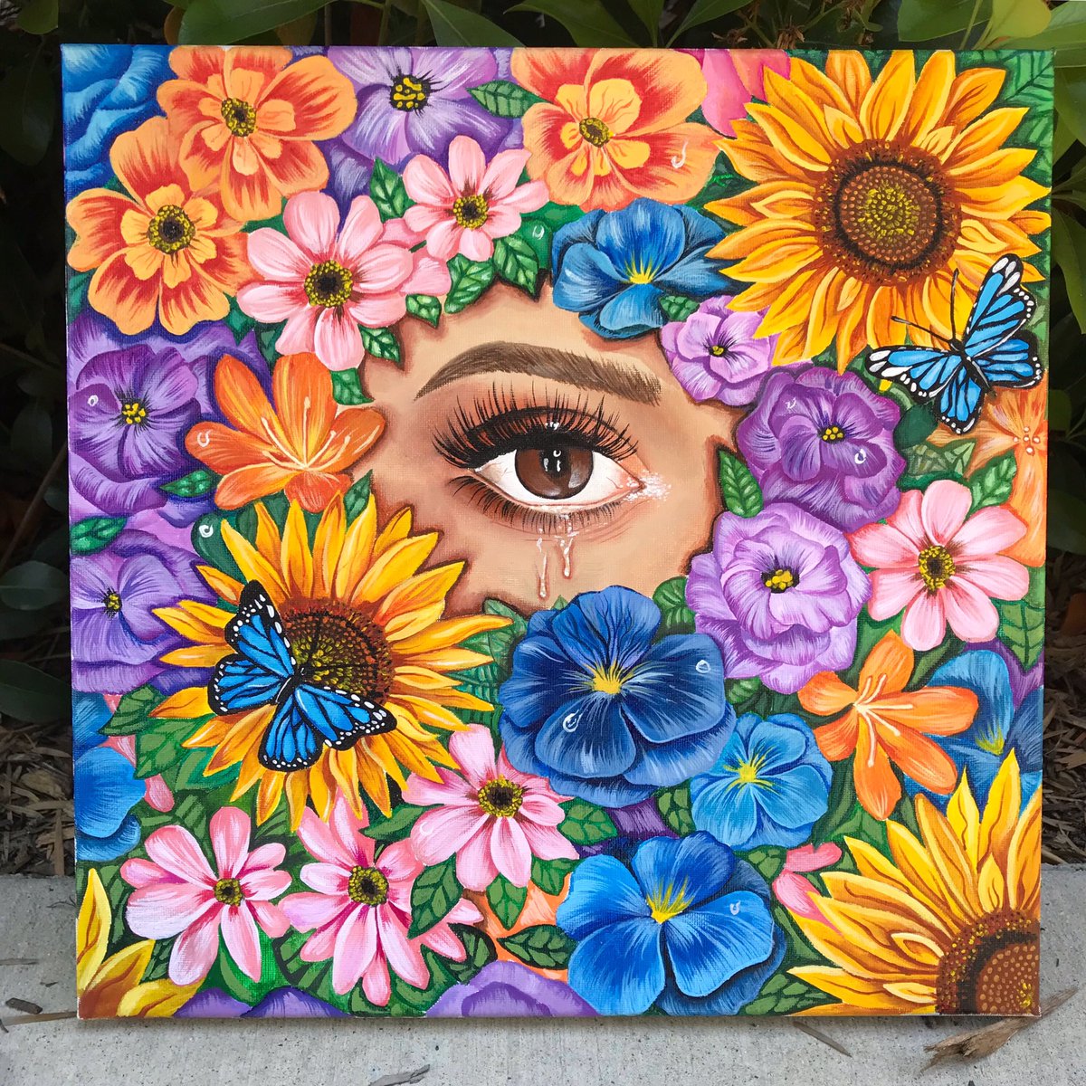 sincerelyart's tweet photo. “The Garden” by yours truly. 🌻 https://t.co/qxanjHWpPx