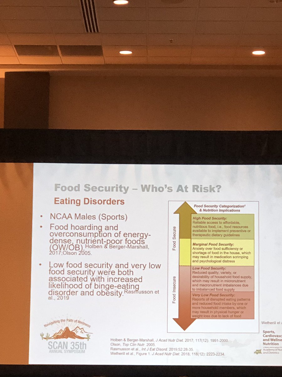 Low food security affects eating habits, weight, health. #SCANsymposium