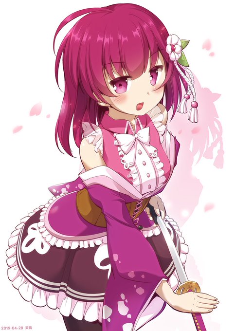 お題箱リクエストよりマギレコの「常盤ななか」描きました 