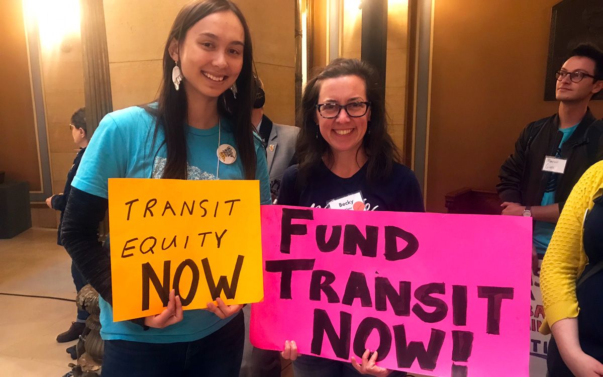 MoveMinnesota's tweet photo. MON AM: Help us pack the MN House vote on #transportation funding! With big implications for our families, climate &amp; communities, it's time to make your support for #transit #bicycling + #walking loud &amp; clear: https://t.co/yXlg3BSP1h #mnleg #TransportationForAll #FundTransitNow https://t.co/eMg5lrrggg