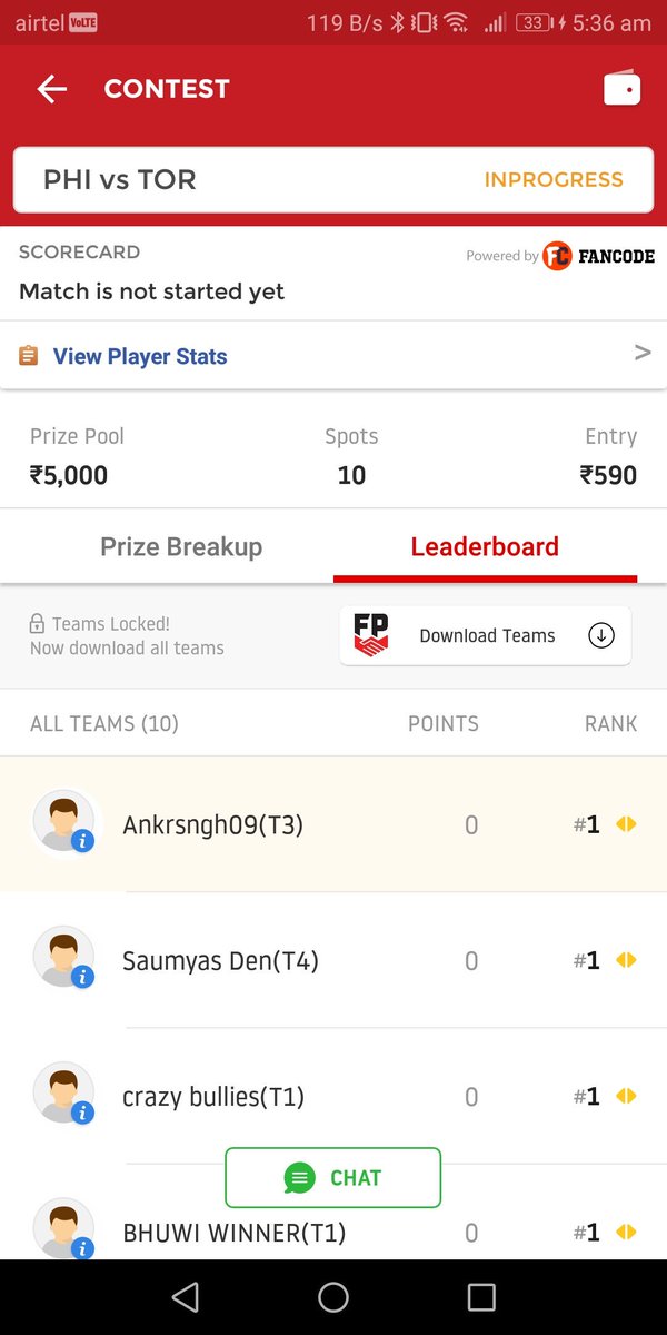 Ankrsngh's tweet photo. What's the issue?? @Dream11 Q1 has been played out but according to your app it's not yet started??? https://t.co/p7n5tFfryw