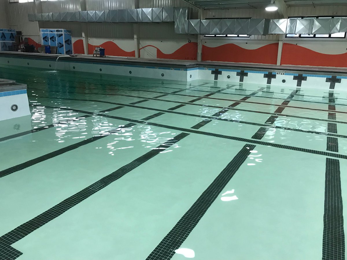 28 hours earlier on left, now on right!  Water is still pumping in!  Will be a beautiful  facility when finished! Amazing work going on at TISD Aquatic Center!