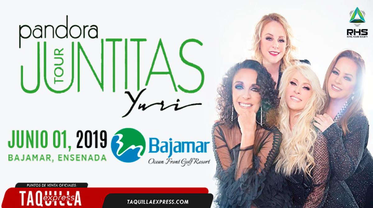bajamargolf's tweet photo. ¿Ya tienes boleto para el gran concierto de @OficialYuri y @GrupoPandora ? ¡Frente al mar este 1 de junio!
Aquí te dejamos el enlace para la venta en linea
https://t.co/xdPflw1BlY
#ensenada #concierto #bajamargolf #juntitastour #junio2019 #rhsworld https://t.co/Uz1uOMJUEZ