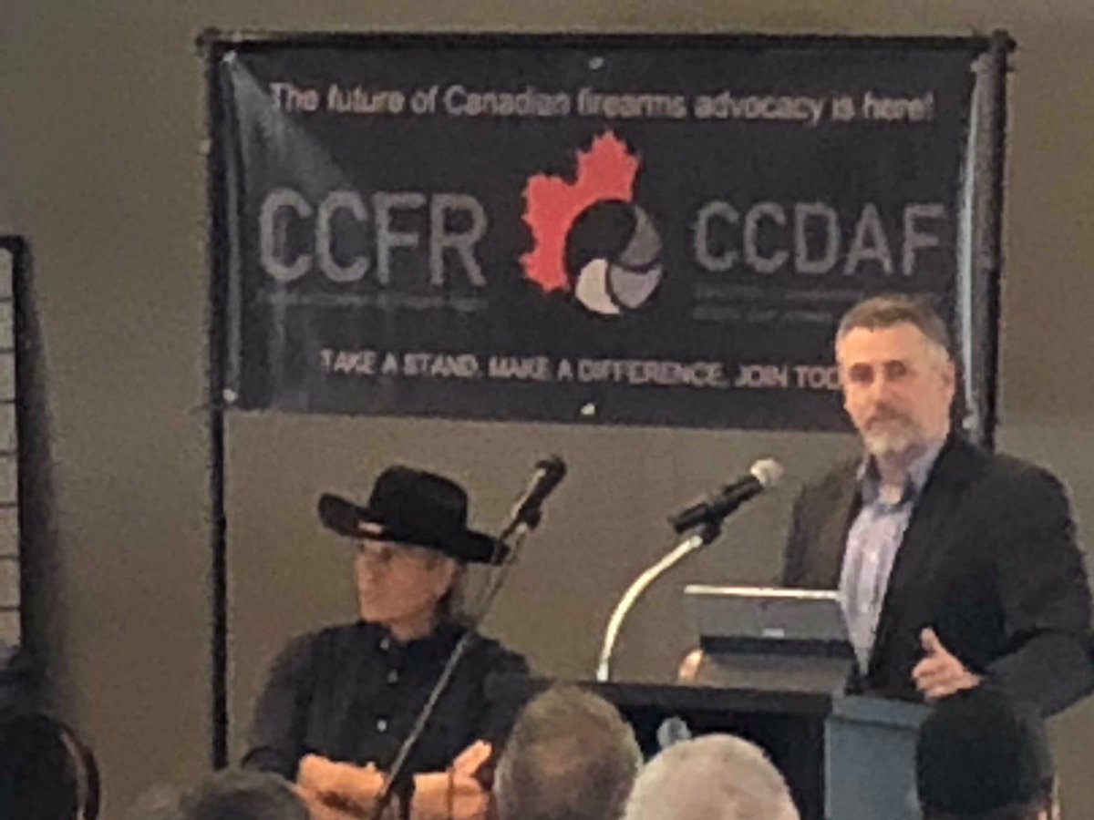TWilsonOttawa's tweet photo. The @CCFR_CCDAF’s @CivilAdvantage1 joined @bobzimmermp and Canadian hunting legend @JimShockey_ for a town hall in Duncan BC to oppose #C71 and a handgun ban. Canadians know it’s time for credible work on crime! #sayNOtoC71 ❤️🇨🇦💪🏻 https://t.co/590vePqLEu