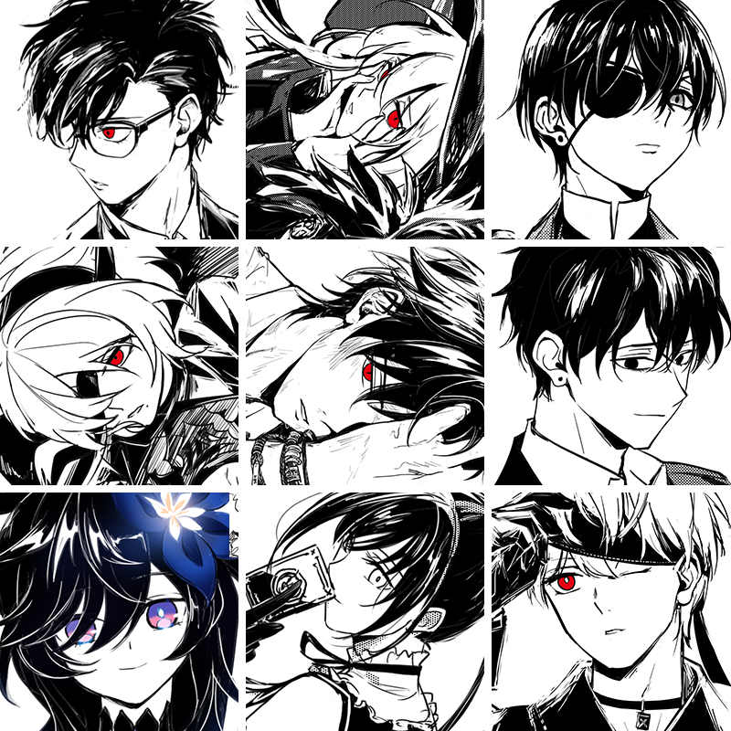 #FaceYourArt 

I've been drawing male character more than I did in the past lol
The smile is gone in the most of my doodles.

Doing art for several years realize there's difference between your first colorful-cheerful art and your current gloomy-smirk mood, I enjoyed it tho, 
