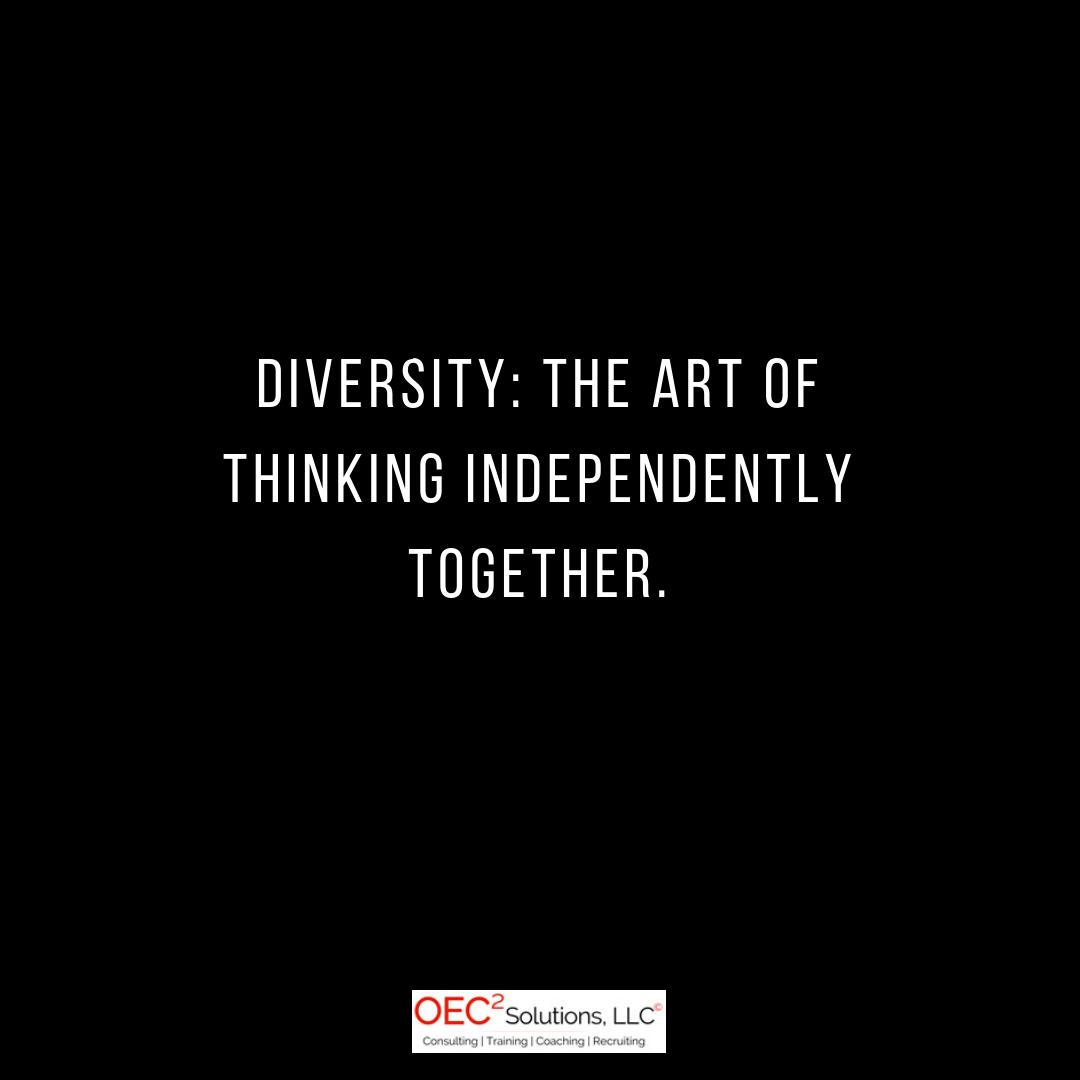 Oec2solutions's tweet photo. Diversity: the art of thinking independently together.

#oec2solutionsllc

https://t.co/fQXnzhP5dN 

#Women #HR #tech #IOT #Diversity #elearning #BigData #business #CorpGov #Marketing #HRTech #Recruiting https://t.co/5tPPRDE5o6