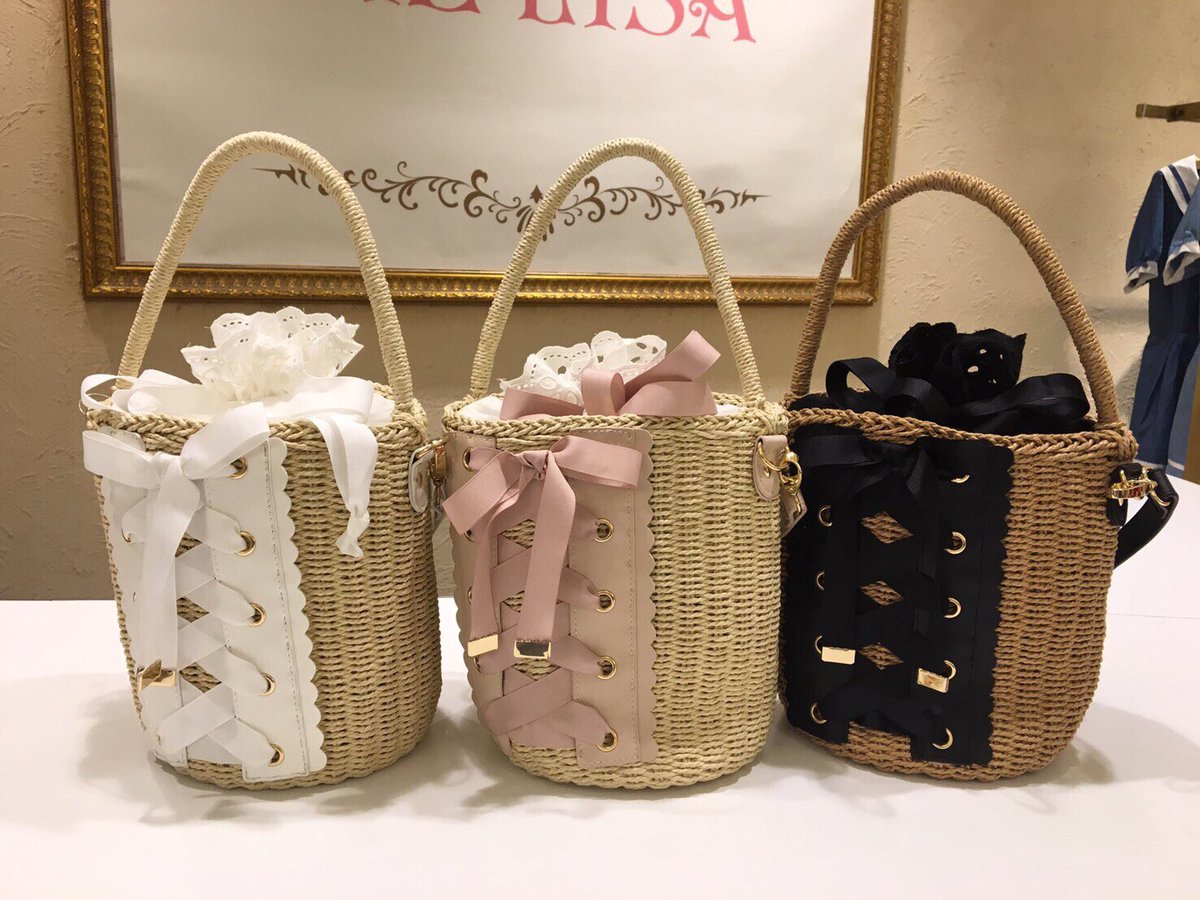 主役級のデザインかごバッグ👜 #レースアップかごバッグ 品番❤︎(193