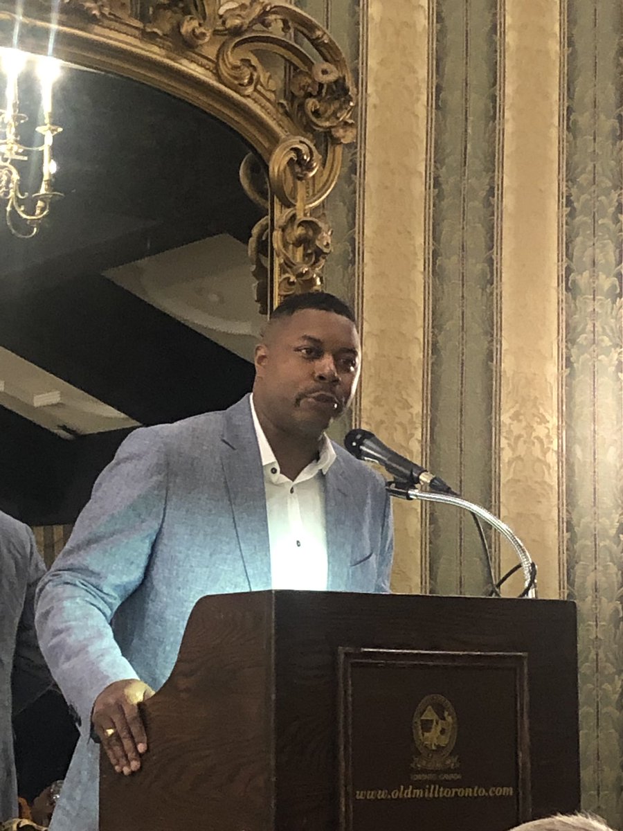 Our patron <a href="/dwayne_morgan/">Dwayne Morgan</a> saying a few words about the importance of #givingback