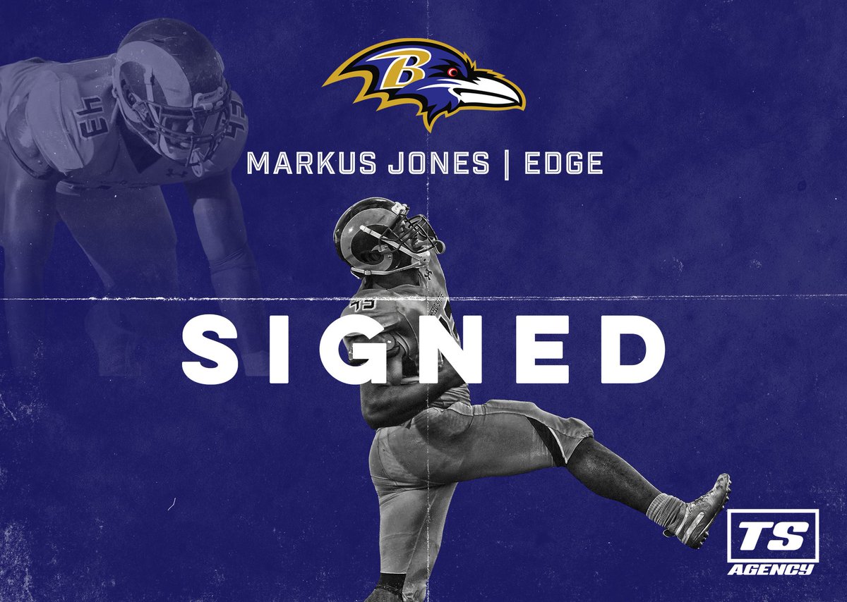 Congratulations to <a href="/MarkusJones43/">Markus Jones</a> for signing with the Baltimore <a href="/Ravens/">Baltimore Ravens</a> #WeAreTeamSports