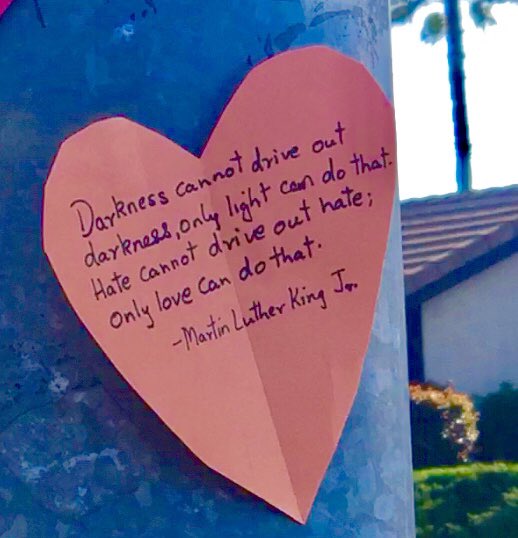 At #Cabad #synagogueshooting in #Poway residents remind us that love is #strongerthanhate