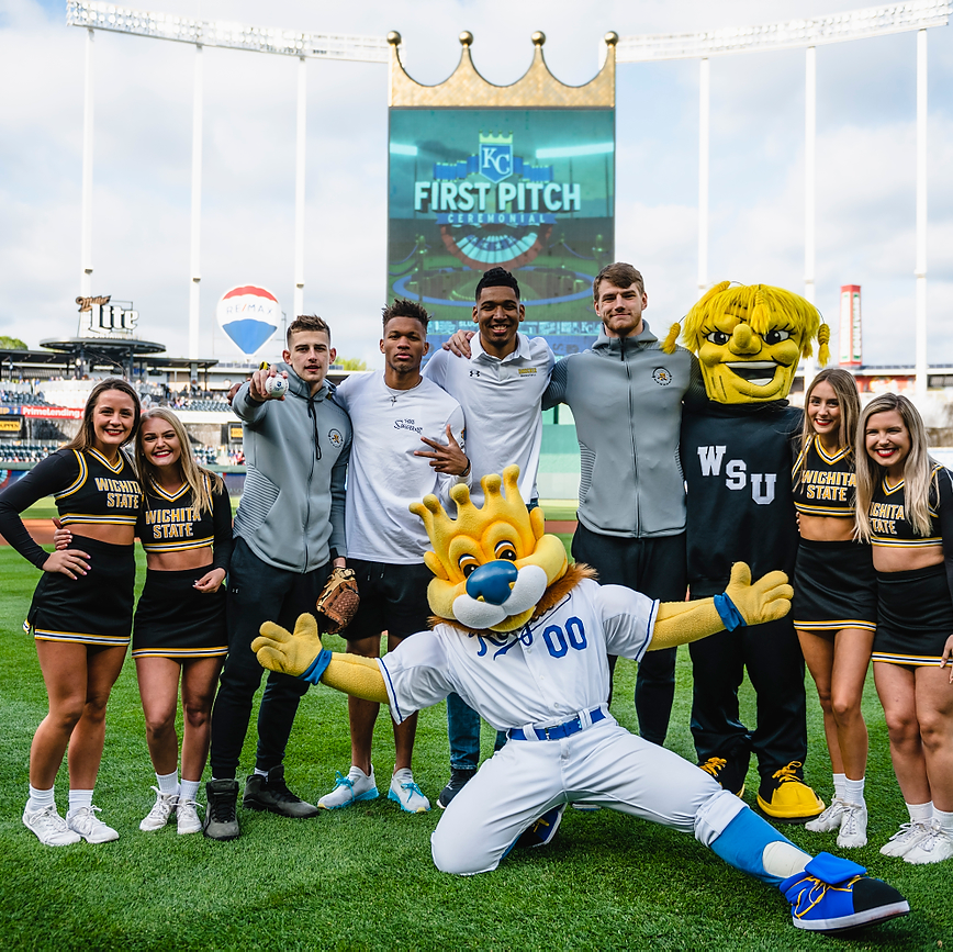 Royals's tweet photo. It's been a great night to have @GoShockers in the house!

#AlwaysRoyal https://t.co/zGMh7trdu5