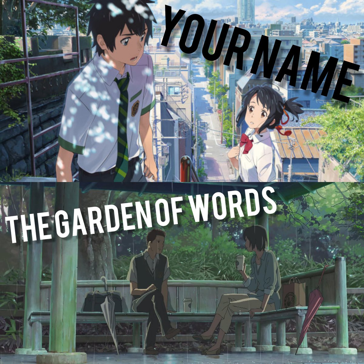 Mikasa Ackerman On Twitter Your Name And The Garden Of Words