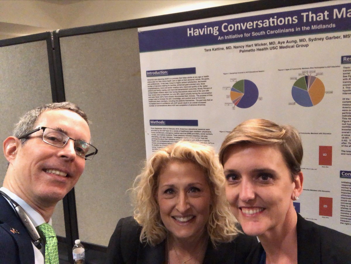 ThePalliator's tweet image. Our selfie with #SCMA President Dr. Todd Schlesinger! #hpm #hpmclassof19 #palliativemedicine