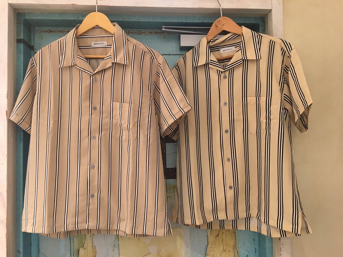 Wegoイオンモール盛岡南店 A Twitter 期間限定 ベージュストライプ開襟シャツ 2990 税 2590 税 今から使える半袖シャツは 一枚で着たりインナーを変えるだけで 着回し力抜群なアイテムですよ お見逃しなく Wego