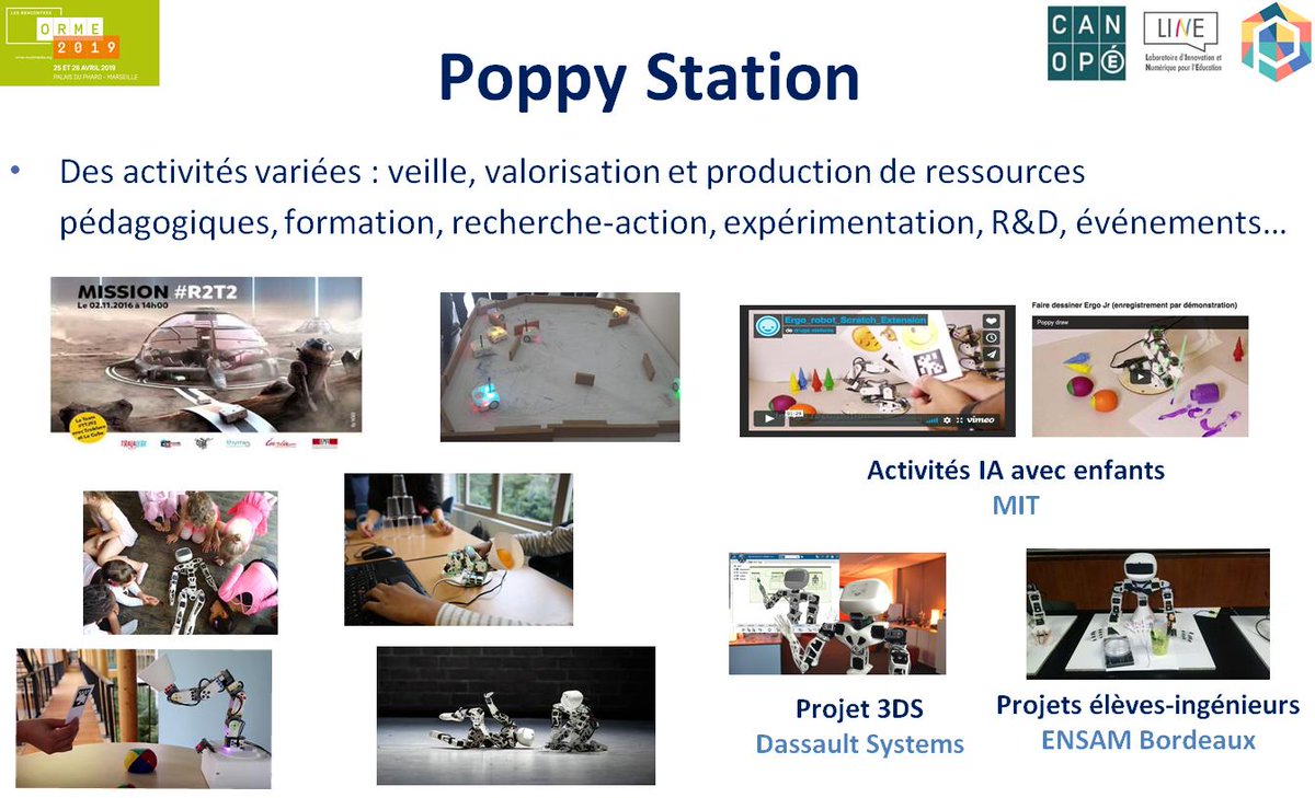 Methnat's tweet image. #Orme2019 @ORME2  avec @PoppyStation @fabline06 @Canope_972 
👉@PoppyStation écosystème #RobotiqueEducative &amp;amp; #IA en opensource 
👉Défi robotique R2T2 @FMondada 
👉#NumeriskAmeriCaraibe territoires résilients 🙌#Trajectoireoutremer 5.0 objectif  #ZéroVulnérabilité @lesoutremer