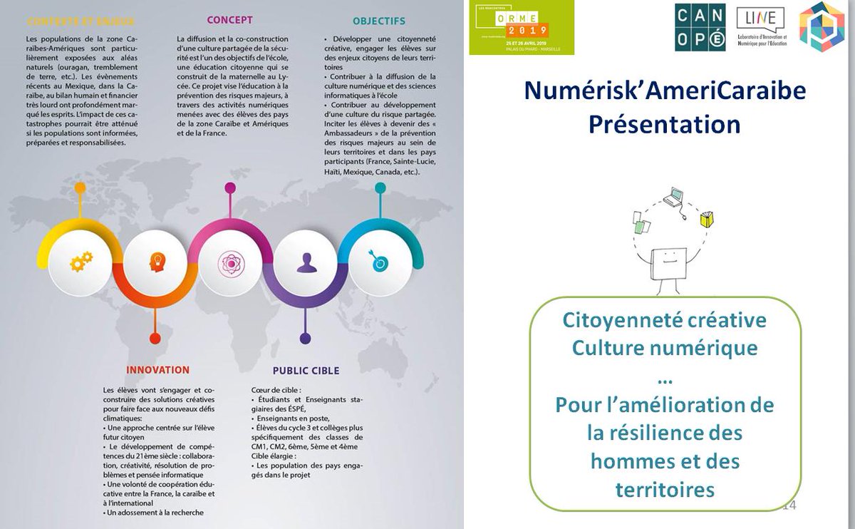 Methnat's tweet image. #Orme2019 @ORME2  avec @PoppyStation @fabline06 @Canope_972 
👉@PoppyStation écosystème #RobotiqueEducative &amp;amp; #IA en opensource 
👉Défi robotique R2T2 @FMondada 
👉#NumeriskAmeriCaraibe territoires résilients 🙌#Trajectoireoutremer 5.0 objectif  #ZéroVulnérabilité @lesoutremer