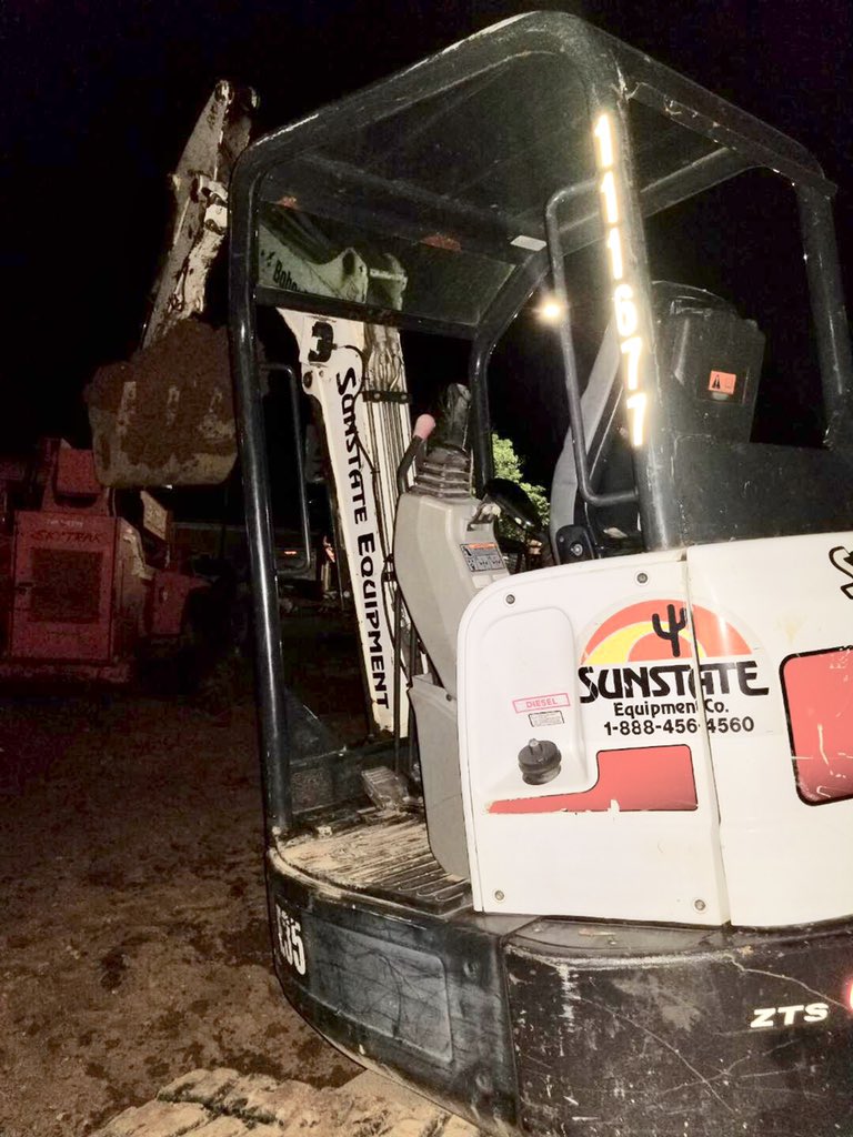 OxfordPolice's tweet photo. A first for OPD: someone decided it would be a good idea to operate a backhoe at a construction site after having one too many drinks. Yes, you can get a DUI on construction equipment. https://t.co/bFFjsdTGcM