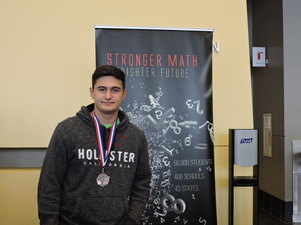 AlgebraAndria's tweet image. Austin Ramirez from @FosterHSNews earned a Bronze medal at MathCON 2019 finals!  900 students, in the top 1% of the United States and Canada competed in the finals.  What an incredible accomplishment!  #LCISDMath