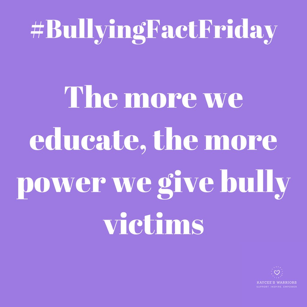 missphoenixot's tweet photo. #BullyingFactFriday 
The more we EDUCATE, the more POWER we give to bully victims! Next #FourPointsFriday, I will be doing a presentation about Bullying at a Kyrene School District Middle School. So very excited to share my passion and some insight with the students! https://t.co/wKZVMYkeGN