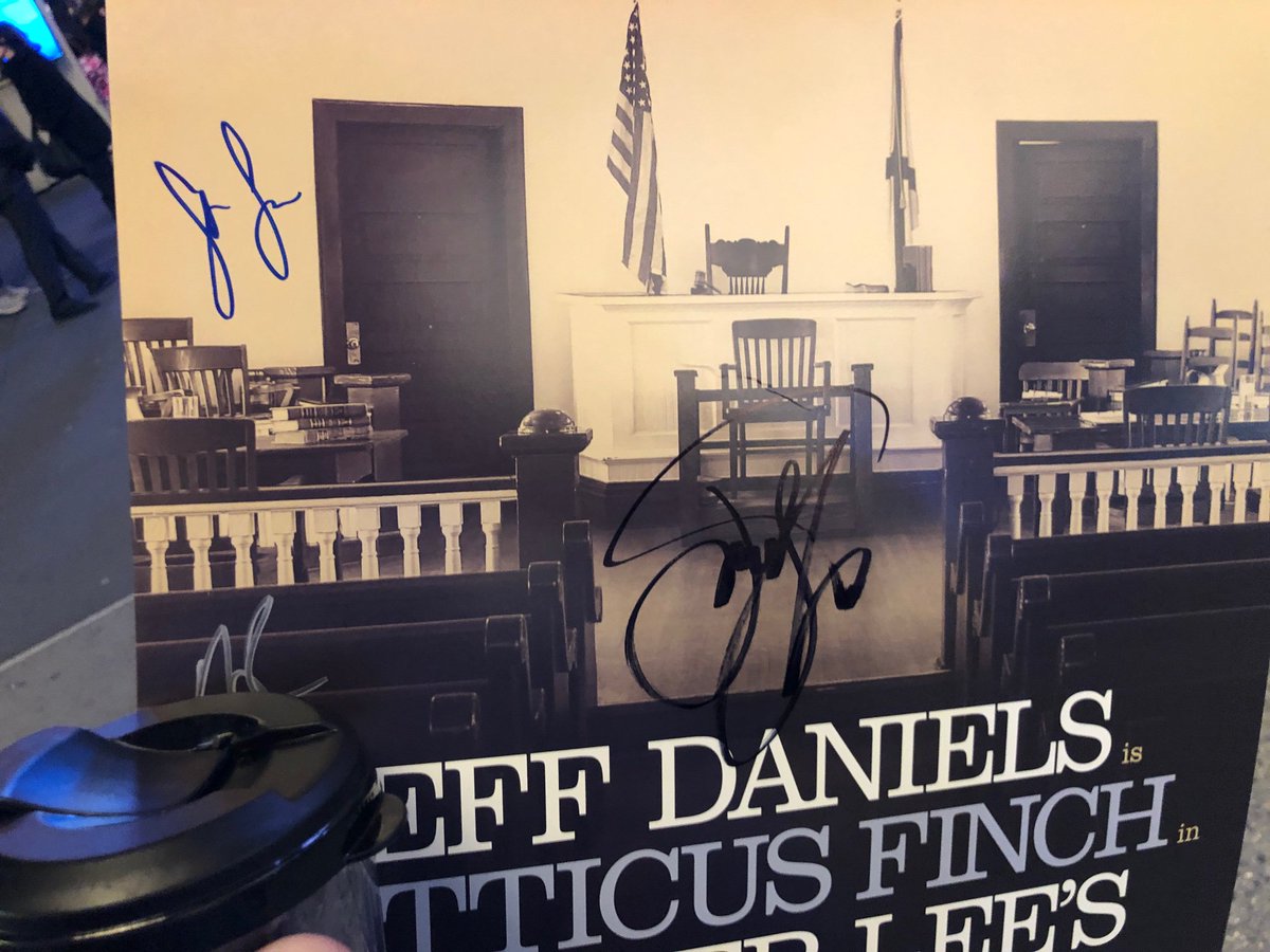 RobertCStone1's tweet photo. @Jeff_Daniels thank you. You killed me tonight. Yes I was the blubbering mess you signed the poster for. A lifetime of this story came alive tonight. All I can say is thank you. https://t.co/zZJihcOK0o