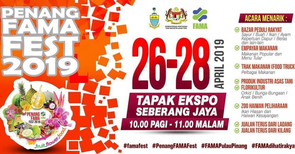 FAMA_Malaysia's tweet photo. Tak tahu nak pergi mana hujung minggu ni🤔☹️. Jom kunjungi  #penangfamafest2019 #hari terakhir hari ini. 😄😄

Nak beli barang keperluan, #penangfamafest2019 ada bazaar peduli rakyat,⭐ jualan terus dari ladang,☑️ jualan terus dari kilang. 💯 https://t.co/jnbRRRGOi7