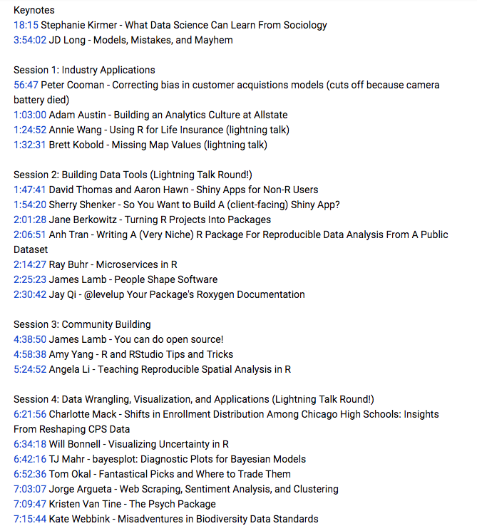 satRdays_org's tweet photo. The recorded #satRdayChicago livestream is now up with annotated timings for each talk!

Catch talks you missed (or want to rewatch) here: https://t.co/gbTPhKVK6s https://t.co/v7mK4ReurH