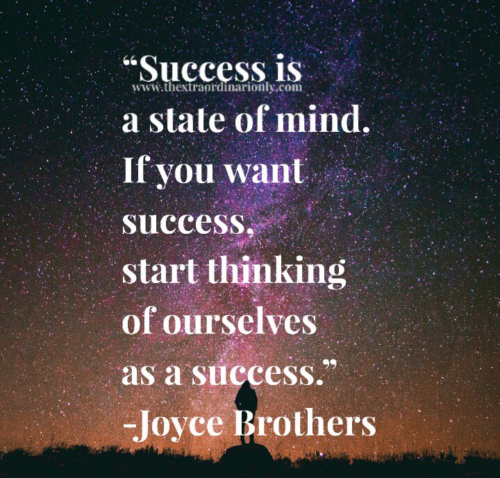 Start thinking of yourself as a #success

#hazloe3 #thextraordinarionly #honestyday #luxuryisamyth #successTRAIN 

@ChristiWalling
@frankieruhlen1
@jesinapaneek
@IoT_Technojeder
@listof100dreams
@WolfieMan121
@spendharkar
@AIMLMarketP
@KKagasheki
@WaynePDD
@commonsuppliz
@wyskys