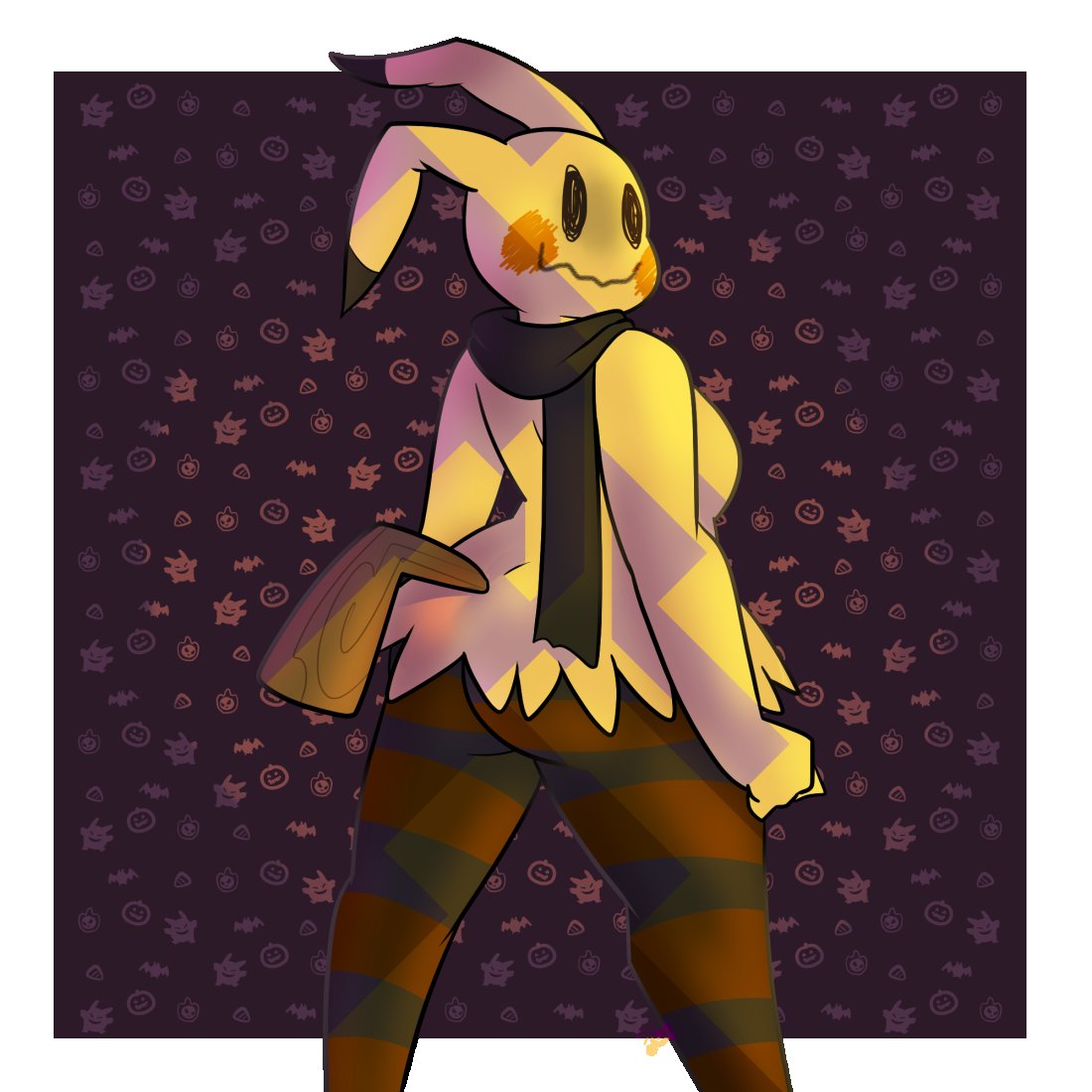 PhantomCoals's tweet photo. "I've faced even death itself, how bad can this be?"

~Coals, who once was a braixen, has returned as a mimikyu!

~She's pretty friendly, and lewd too~

~Mostly anthro, but can be regular mimikyu

~Can be futa on request

~Limitless!

~Pansexual

~Prefers lewd, but can do sfw https://t.co/8qPOfSnHG6