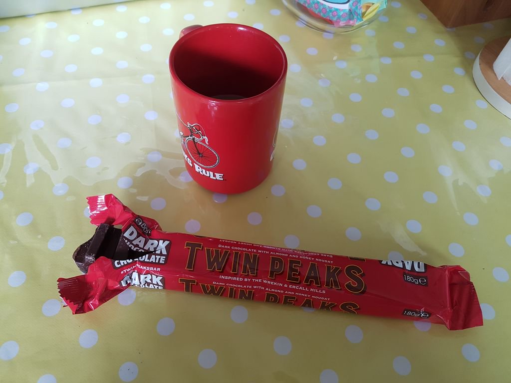 TheConstructive's tweet image. Twin Peaks Toblerone! What a considerate birthday present from my wonderful wife... #TwinPeaks