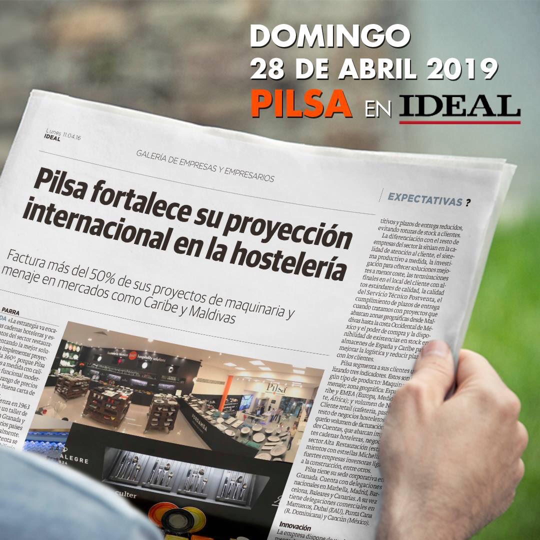PILSA (@pilsa360) on Twitter photo Hoy salimos en <a href="/ideal_granada/">ideal_granada</a>. ¡Presente y futuro, siempre proyectando! #Hosteleria #Hotelería #Pilsa #Granada #SomosPilsa #maquinaria #menaje #Internacional Hoy salimos en <a href="/ideal_granada/">ideal_granada</a>. ¡Presente y futuro, siempre proyectando! #Hosteleria #Hotelería #Pilsa #Granada #SomosPilsa #maquinaria #menaje #Internacional
