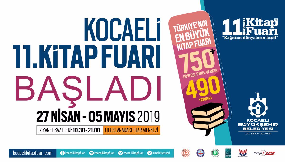 Bu paylaşımı Retweet edip hesabımızı takip edenler arasından 1 kişiye 140 kitaptan oluşan kitap kulesini hediye ediyoruz. #KocaeliKitapFuarı