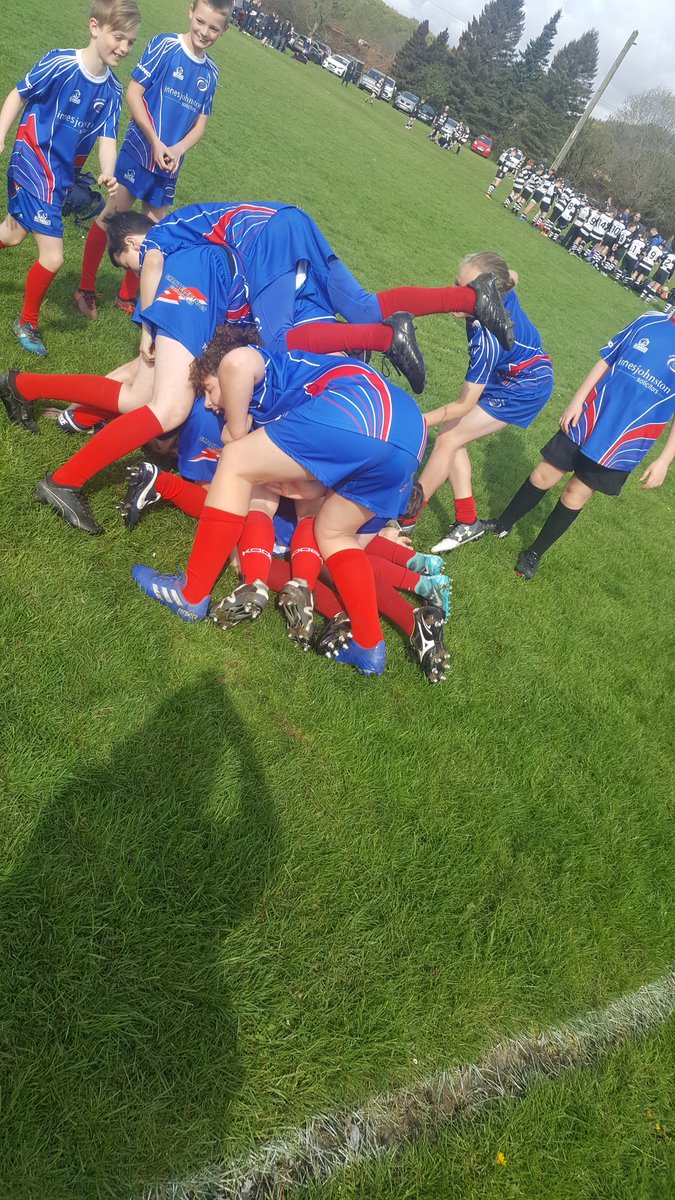 dragontatlisa's tweet photo. My son is under there somewhere, birthday bumps from the team.ππ #kirkcaldyrugby #weeblues https://t.co/CmMJw4LDn4