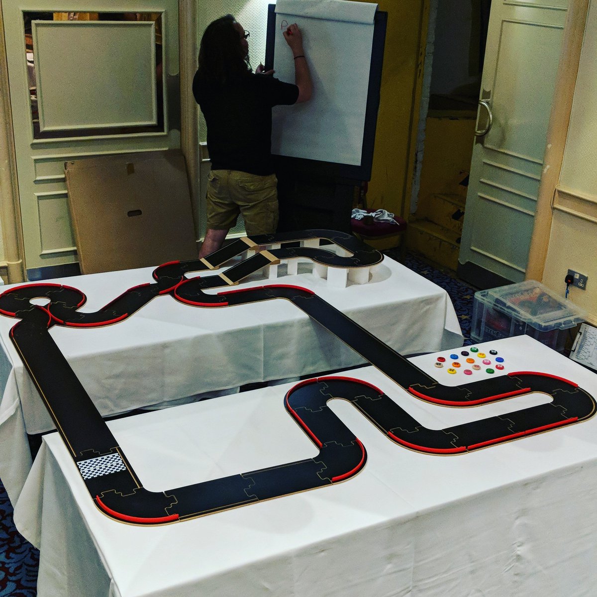 rulescardiff's tweet photo. Crokinole on Saturday. Pitch Car on Sunday!! Who fancies a race to win some prizes?? First race is at 12:00!! Come and find us to register your interest! #RulesCon https://t.co/Fp6qPaqQjN
