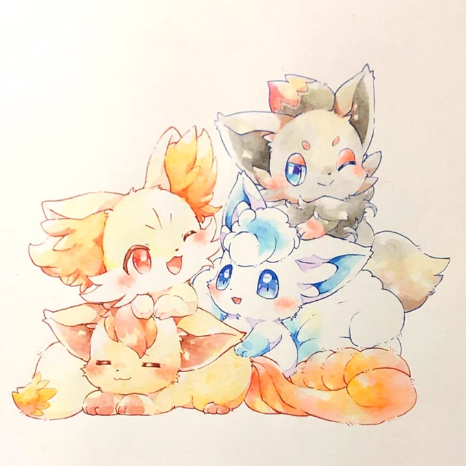 キツネポケモン人気あるよね
#平成最後に自分史上一番バズった絵を貼る 