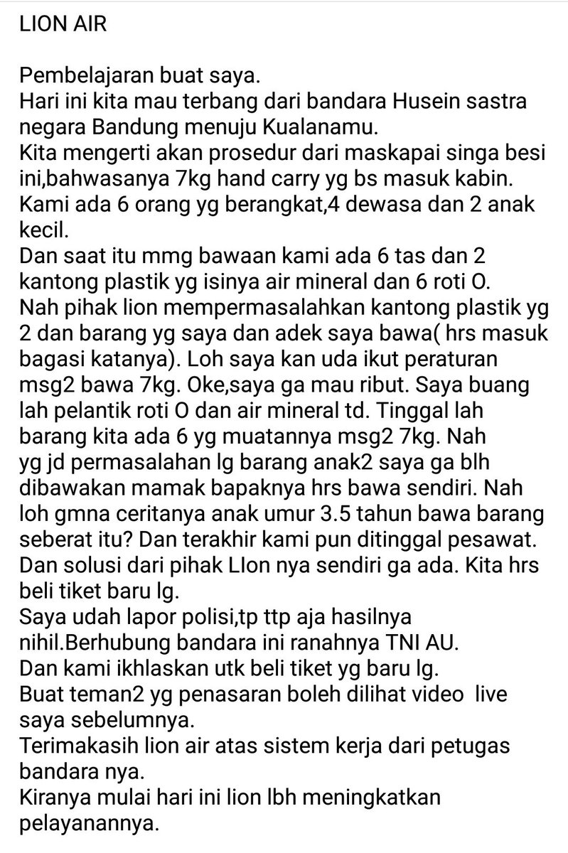 gojek24jam's tweet photo. Customer Feedback untuk Li*n Air dari Esa Sinaga Mesha https://t.co/eWMZiXEJ8n