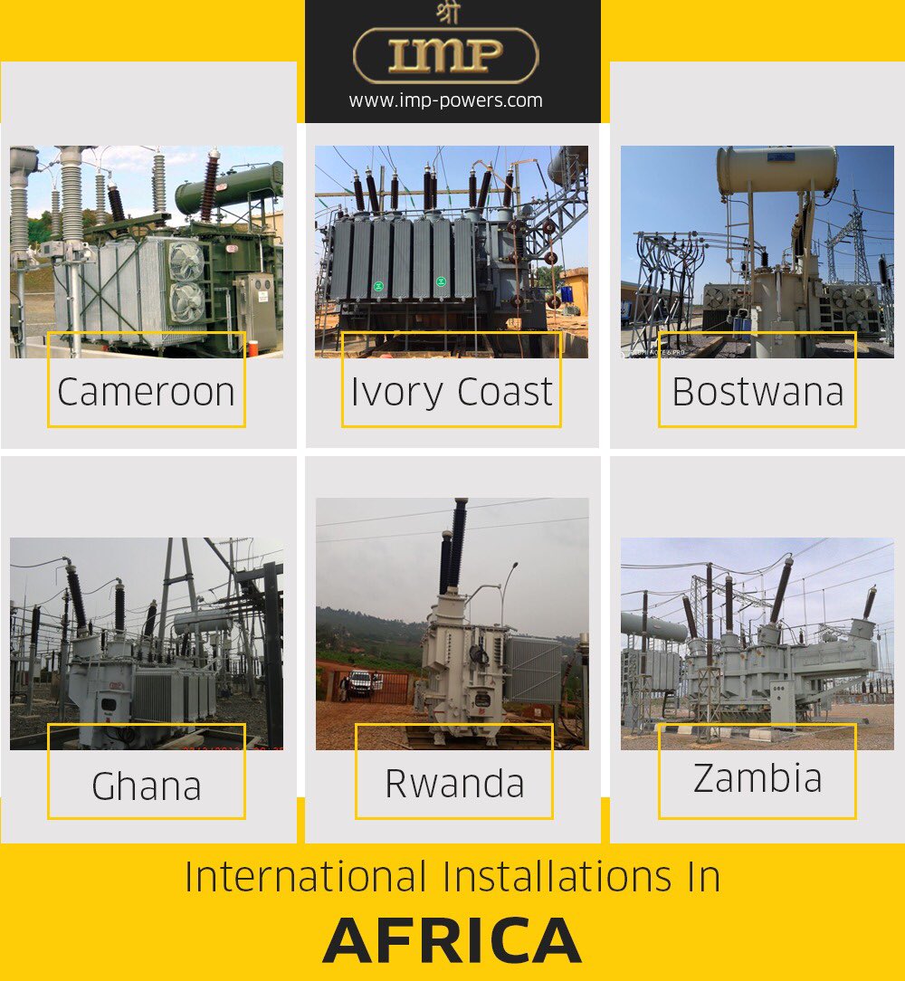 IMP POWERS extends their global presence in the regions of Africa. 
Have a look!
#IMPPOWERS #TeamIMP #GlobalPresence #Africa #IMPTransformers <a href="/AadityaDhoot/">Aaditya Dhoot</a>