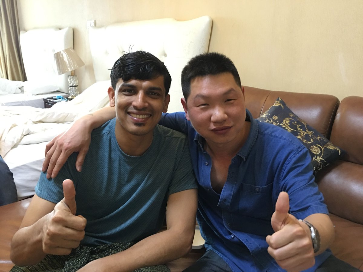 risoncup's tweet image. Nice to have a good talking in china canton fair on this April in guangzhou china 👏😀👏👍 see you next time man 😂🤣🤘