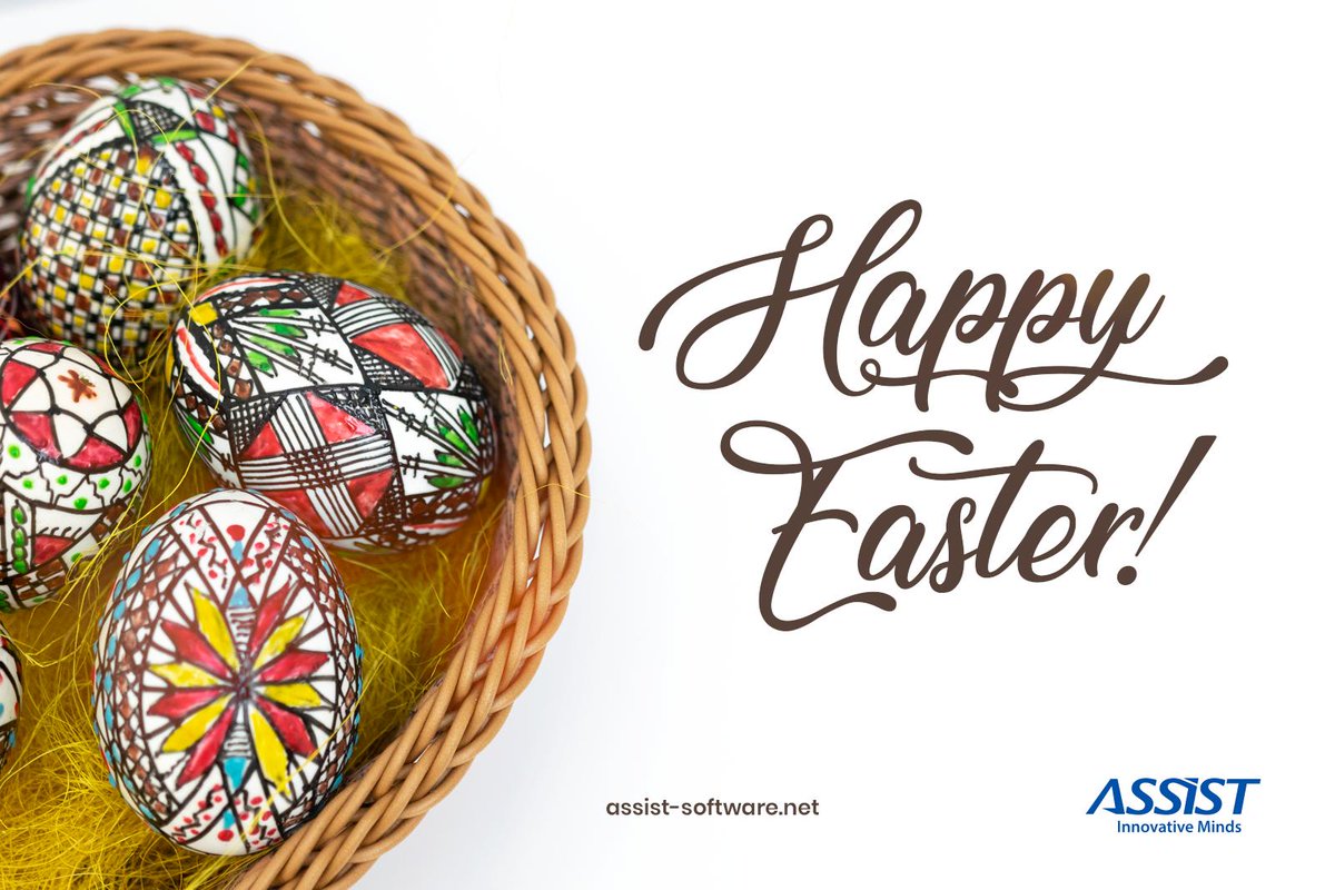 assistsoftware's tweet photo. Happy Easter to you and your dear ones! May these days be filled with peace and joy! #ASSIST team
#easter19 #easterholiday https://t.co/qjvrxSrJBm